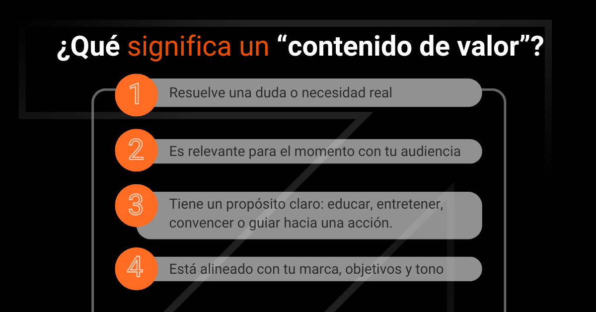 Qué significa un contenido de valor en marketing digital Datum Digital Marketing