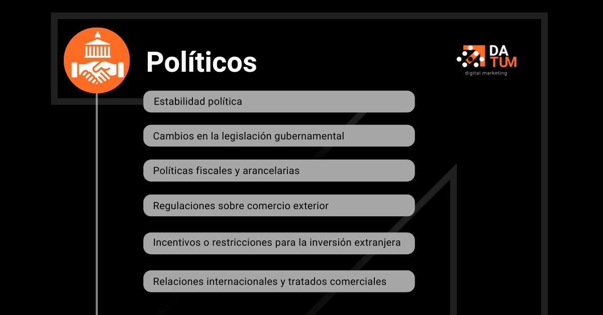 Políticos PESTEL Datum Digital Marketing